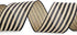 Burlap Ribbon Wired,2 1/2”x10 Yard,Black Stripe Rustic Ribbon for Easter, Christmas, Wreath, Spring, Summer, Wedding, Baby Shower, Birthday...