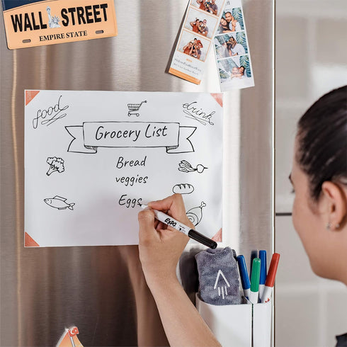 Think Board X Smart Whiteboard Film (Medium 10"x15") - Powered by Rocketbook Beacon Technology - Scannable White Board...