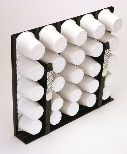 The Cupboard Caddy, Compatible with Keurig K-cups, Premium Storage Dispenser, Holder & Stand (Now with an improved magnetic release system) Black...