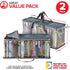 Stock Your Home DVD Storage Bags (Set of 2) Media Organizer Bag for DVDs, CDs, Blu Ray Disc, Movie Cases, VHS Box, Video Game Disks, Clear Plastic...