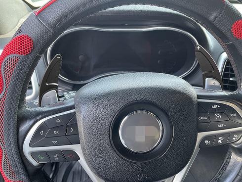 Steering Wheel Shift Paddle Extension Cover Compatible with Jeep Grand Cherokee 2014-2020 Dodge Challenger Charger Durango RT and Scat Pack Extend...