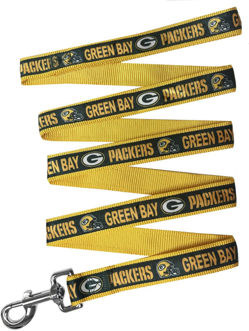 NFL PET Leash Green Bay Packers Dog Leash, Large Football Team Leash for Dogs & Cats. A Shiny & Colorful Cat Leash & Dog Leash Licensed by The NFL...