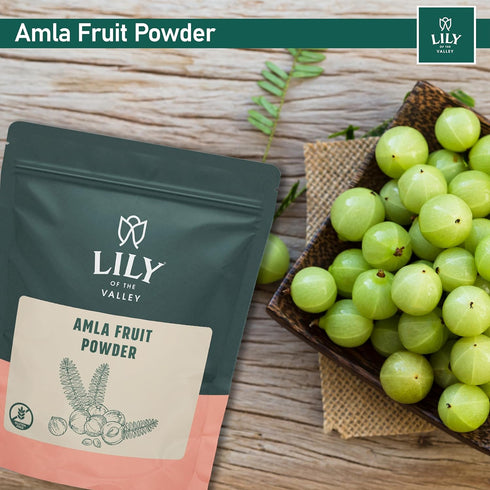 Lily of the Valley Amla Berry Powder (Amalaki) - Ideal for Cooking & Beauty Care - Rich in Antioxidant & Vitamin C - Natural, Vegan & Gluten-Free ...