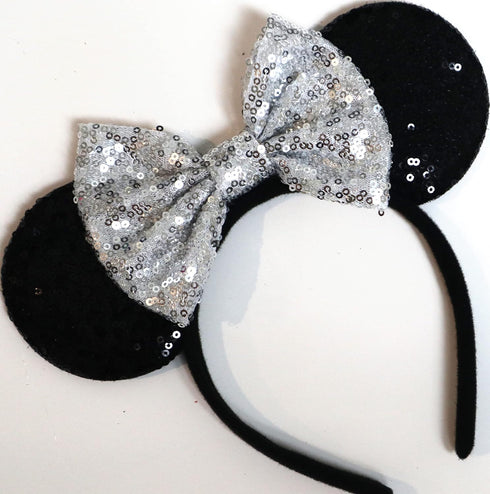 CLGIFT Sparkly Mickey and Minnie Ears in Silver, Rainbow, and Rose Gold...
