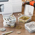 Jutieuo Small Bead Organizers with Handle, 25 Pieces Plastic Storage Cases Mini Clear Bead Storage Containers Boxes with Hinged Lid and Large Rect...