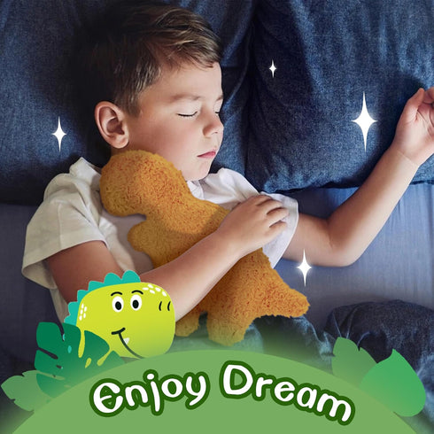 4 Pieces Dino Nugget Pillow Set - Large Chicken Nugget Plush with 3 Dino Plush Toys, Creative Dinosaur Stuffed Animal Doll for Kids (4pcs Dino Set...