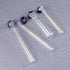 8 Pcs Tubes Graduated Glass Test Tubes with Screw Caps Calibration Test Tubes 10ml 15ml 20ml 30ml...