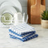 DII Basic Terry Collection Windowpane Dishcloth Set, 12x12, Blueberry, 6 Piece...