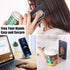 Phone Ring Holder Finger Kickstand Foldable Cellphone Back Stand 360° Rotation Metal Ring Grip Holder for Magnetic Car Mount Compatible with iPhon...