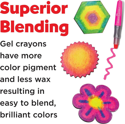 Faber-Castell Gel Crayons - 12 Vibrant Colors In Durable Storage Case...