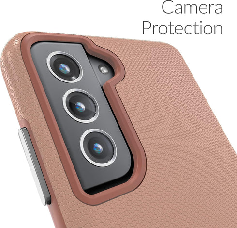 Crave Dual Guard for Samsung Galaxy S21 FE Case, Shockproof Protection Dual Layer Case for Samsung Galaxy S21 FE, S21 FE 5G - Blush...