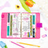 6 Ring Binder Journal with 4 Different Paper Styles, 2 Sets of Labels and 5 Paper Dividers, 5 PP Zipper Bags, 1 Ruler, Aesthetic & Fashionable Sta...
