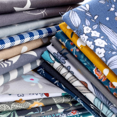 30 Pieces 10 x 10 Inches Fabric Printed Bundle Squares Floral Fabric Patchwork Sewing Quilting Bundles Assorted Pattern Fabric for DIY Scrapbook C...