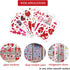 JOZON Valentine's Day Window Clings for Glass Window 8 Sheets Valentines Day Heart Window Stickers Decals Decorations Party Supplies for Wedding A...