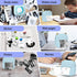 Mini Printer Portable, Bluetooth Pocket Thermal Sticker Printer with 10 Rolls Thermal Paper and Sticker Mini Thermal Printer for iOS & Android Ink...