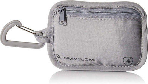 Travelon Travelon Rfid Blocking Clip Stash Pouch Travel Tote, Gray...