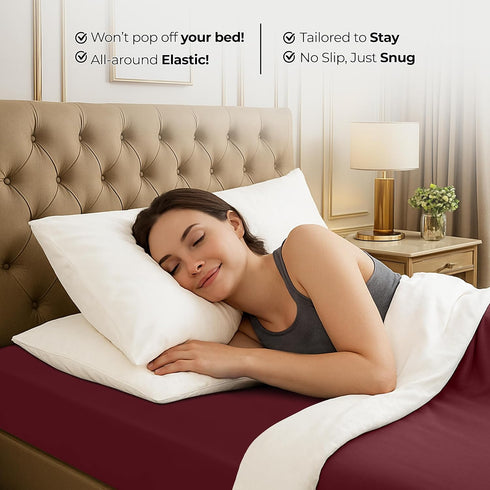 Utopia Bedding Queen Fitted Sheet - Bottom Sheet - Deep Pocket - Soft Microfiber - Shrinkage and Fade Resistant - Easy Care -1 Fitted Sheet Only (...