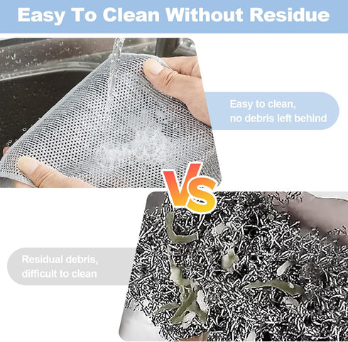 20 Pcs Upgrade Steel Wire Dishcloth for Wet and Dry,Doubles-Layer Steel Wire Cleaning Cloth,Powerful Cleaning Non-Scratch Wire Dishcloth Rag for S...