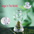 HDCRYSTALGIFTS 3inch Crystal Guardian Angel Figurine Paperweight Decor Glass Angel Statue Ornaments Art Collectible Gift for Women (Clear)...