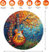 Wooden Puzzle for Adults, Guitar Wooden Jigsaw Puzzles(11.2 * 11.2in-200pcs), Beautiful Wooden Puzzle with Box Birthday Gifts for Adults and Kids ...