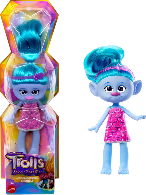 Mattel DreamWorks Trolls Band Together Trendsettin’ Fashion Dolls, Chenille with Vibrant Hair & Accessory, Toys Inspired by the Movie...