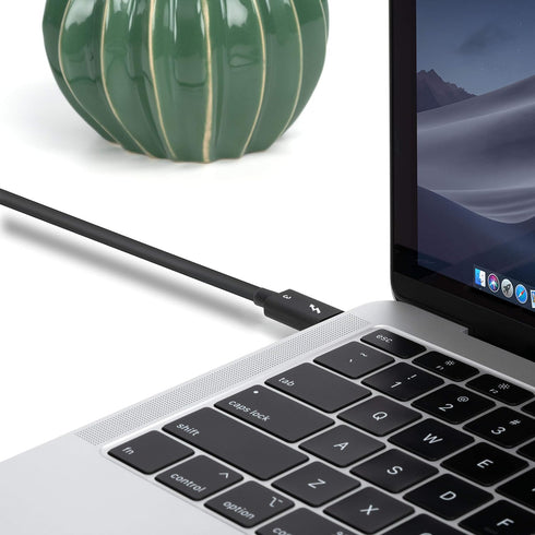 Plugable Thunderbolt 3 Cable 40Gbps Supports 100W (20V, 5A) Charging, 2.6ft / 80cm Thunderbolt-Certified USB C Compatible - Driverless......