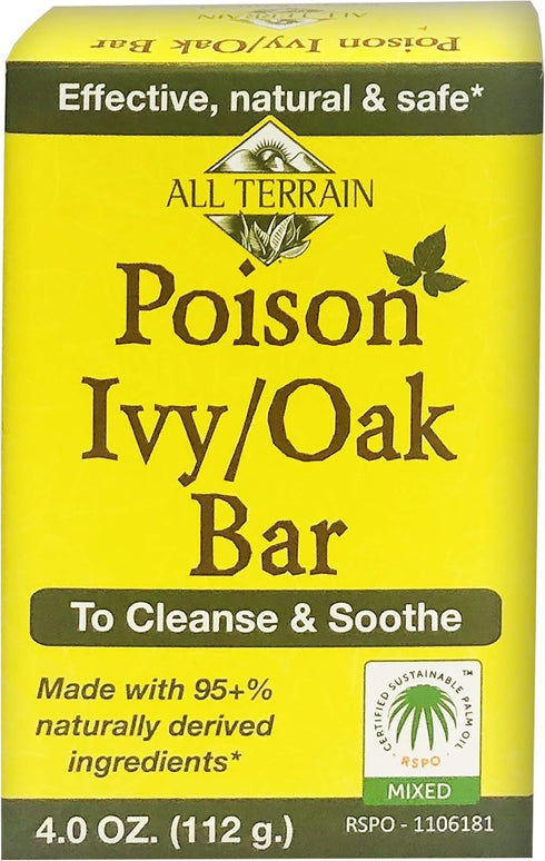 All Terrain Natural Poison Ivy Oak Relief, To Cleanse & Soothe Itchy & Irritated Skin...