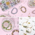 QUEFE 1170Pcs Rhinestone Spacer Beads for Jewelry Making, Rondelle Crystal 8mm Bead for Necklaces, Focal Beads for Pen, Bracelet Pendants (18 Colo...