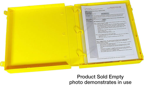 UniKeep SDS Binder - 1.5'' Capacity, (3 Poly rings), Fully Enclosed...