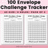 100 Envelopes Money Saving Challenge Binder, Easy and Fun Way to Save $5,050, A5 Budget Book with Cash Envelopes Kit,Pink,Gold...