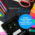 Art-N-Fly Black Sketch Pad Mini 5.5x8.5" 2 Pack - Black Paper Sketchbook for Drawings, Perforated Edge on Spiral 100 Sheets Total - Art Sketch Boo...