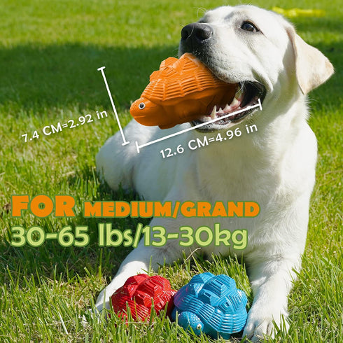 Dog Toys for Aggressive Chewers, Heavy Duty Tough Dog Toy for Large Dogs, Indestructible Squeaky Dog Toys...