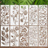 10 Pieces Leaf Painting Stencils Leaf Wall Stencil Botanical Leaves Reusable DIY Crafts Drawing Templates Stencils for Painting on Wood Wall Canva...