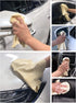 Chamois Car Drying Towel XL Mega Size (5.7-6.2 sq ft) Chamois Cloth for Car Wash Towels Drying Real Leather Absorbent Fast Drying Natural Chamois ...