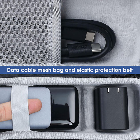 EVA Travel Case Storage Bag Accessories for Anker Prime 27650mAh (250W) Power Bank/Anker 737 Power Bank(PowerCore 24K), Black...