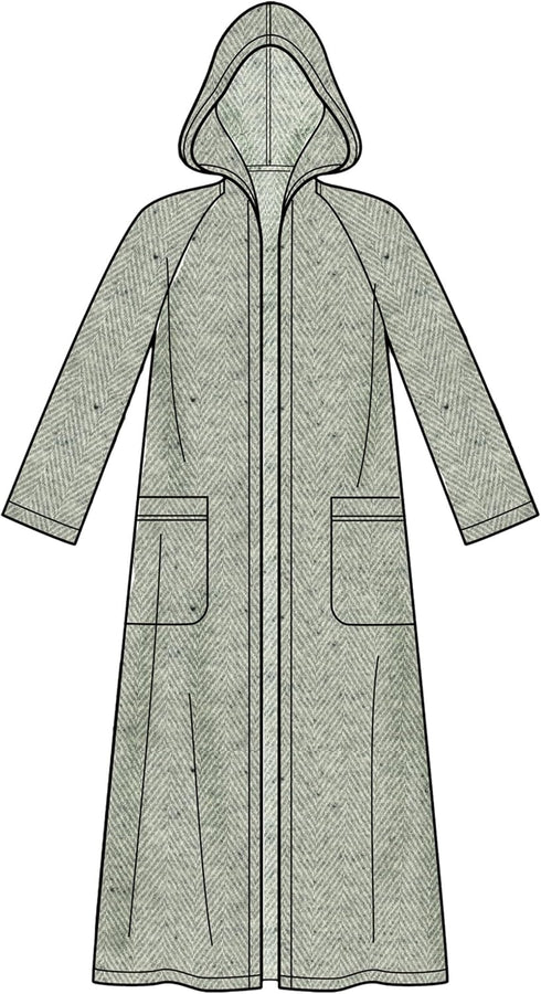 New Look Misses' Coat with Hood Sewing Pattern Packet, Design Code S9129, Sizes XS-S-M-L-XL, Multicolor...