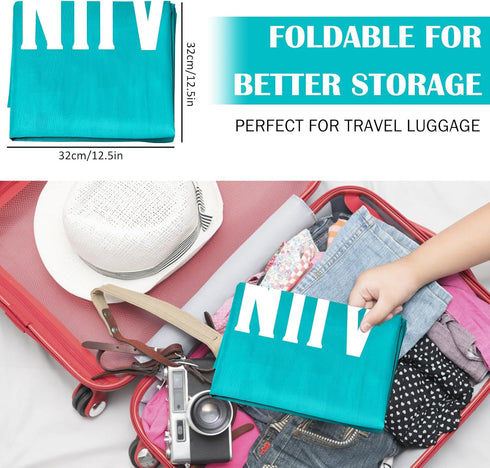 Fiodrimy 2 Pack XL Travel Laundry Bag, Machine Washable Dirty Clothes Organizer, Large Enough to Hold 4 Loads of Laundry, Easy Fit a Laundry Baske...