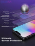 Compatible with iPhone 13/iPhone 14/iPhone 13 Pro Privacy Screen Protector 6.1 inch Display, Purple Gradient Colorful Anti Spy Blue Light HD Tempe...