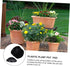 20 Pcs Flower Pot Mat Potted Plants Pot Bottom Grid Mat Drainage Mesh Hole Screen Round Drainage Mesh Pad Drainage Discs Pots Plants Breathable Bo...