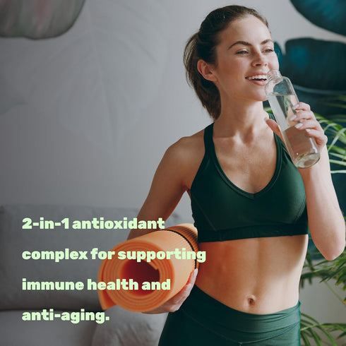 Glutathione Supplement 1,000mg Per Serving, 98% Purity | Plus Vitamin C 500mg, Active Reduced Form (GSH) | Intracellular Antioxidant – Supports De...