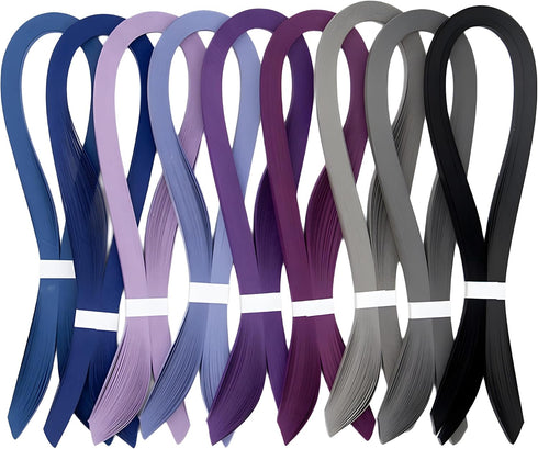 ODETOJOY Quilling Strips 5mm Paper Quilling Set 120pcs Strips 52CM Solid Color Origami Paper DIY Hand Crafts Quilling Paper Strips (Light Gray)...