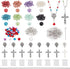 PH PandaHall Rosary Necklace Making Kit Rosary Prayer Making Supplies First Communion Necklace Set Pearl Beads Cross Beads Kit for Rosary Easter E...