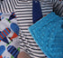 Unisex Baby Reversible Minky Dot Stroller Blanket (Choose Color) (Airplane/Turquoise)...