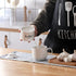 ONTUBE Ceramic Small Sugar Bowl with Lid and Spoon,Porcelain Sugar Pot,8oz (White)...