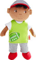 HABA Snug Up Soft Doll Mason- 11.5" Soft Boy Doll with Black Hair (Machine Washable)...
