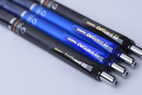 Zebra Pen DelGuard Mechanical Pencil with Lead Refill, Fine Point, 0.5mm, Blue Barrel, Standard #2 HB Lead, Refillable, 1-Pack...