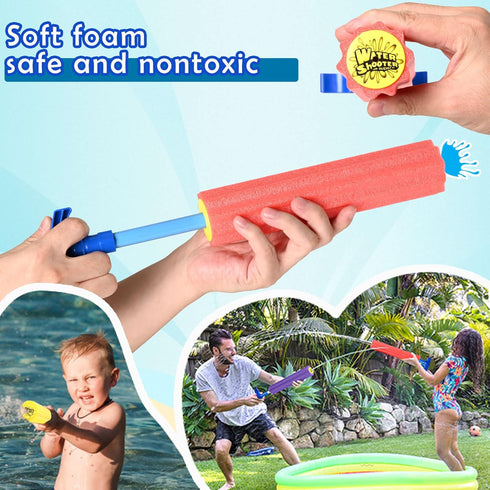DraMosary Water Blaster Soaker Guns, 6 Pcs Colorful Foam Water Squirters, Water Shooters for Kids Bulk Summer Outdoor Swimming Water Game Fighting...