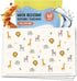Kids Disposable Placemats Stick On - Set of 40 Disposable Placemats for Toddlers - Baby Eating Essentials for Travel - Jungle Animals - Restaurant...