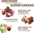 COUNTRY FARMS Organic Super Greens Chocolate Flavor, 50 Organic Super Foods, USDA Organic Drink Mix, Packed with Fiber, Fruits, Vegetables, Mushro...