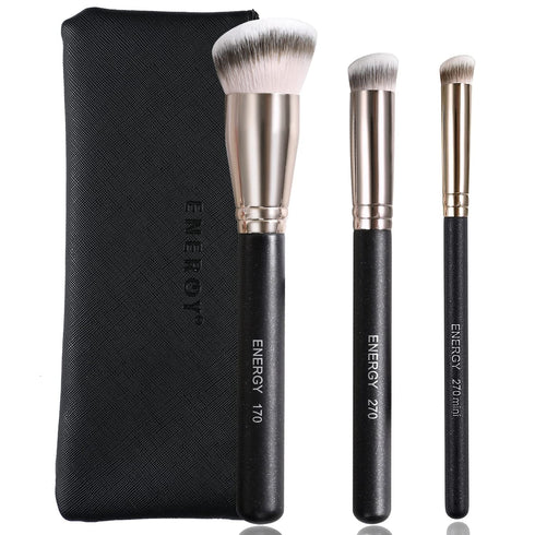 ENERGY Makeup Brushes Foundation Brushes for Liquid Makeup Professional Kabuki Foundation Brush Concealer Brush Under Eye Nose Contour Brush for L...